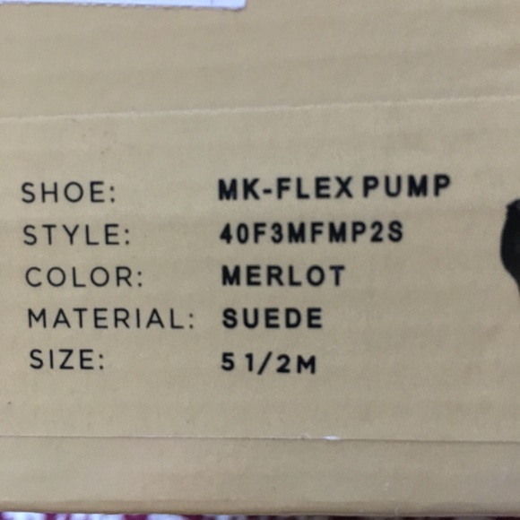 Michael Kors Burgundy Flex Pumps - Picture 7 of 8